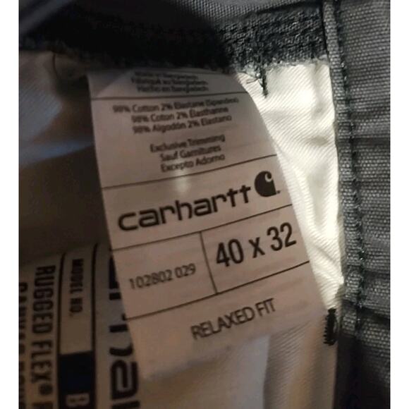 Carhartt 40 x 32 Rugged flex Relaxed Fit Duck Double-Front Utility Work Pant - Picture 4 of 4